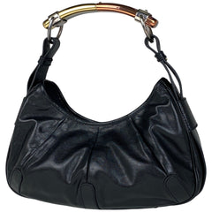 イヴ・サンローラン ロゴ ハンドバッグ ショルダーバッグ ハンドバッグ レザー ブラック 116053 レディース 【中古】brbag