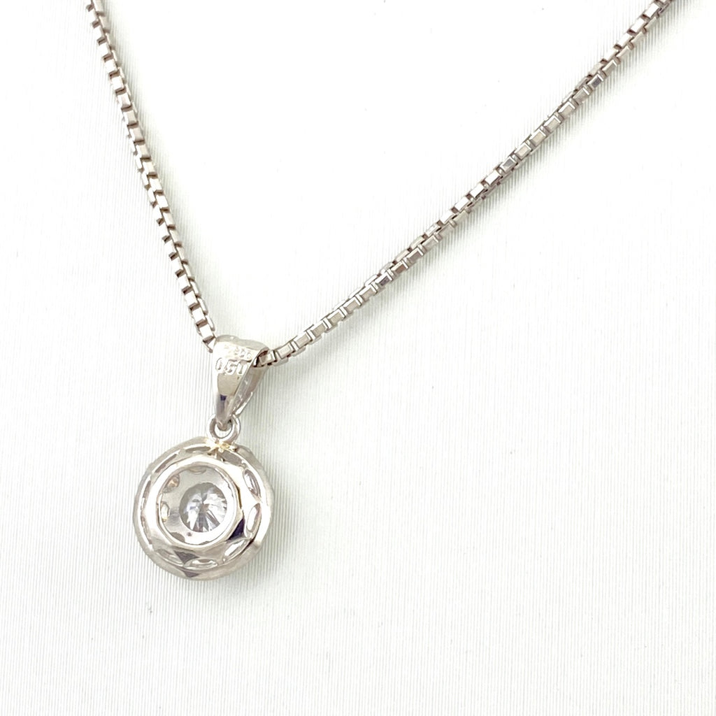 メレダイヤ デザインネックレス プラチナ ペンダント ネックレス Pt900 Pt850 ダイヤモンド レディース 【中古】nbjwl