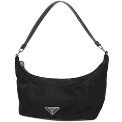 プラダ ロゴプレート ハンドバッグ ショルダーバッグ ハンドバッグ ナイロン ネロ(ブラック) レディース 【中古】brbag