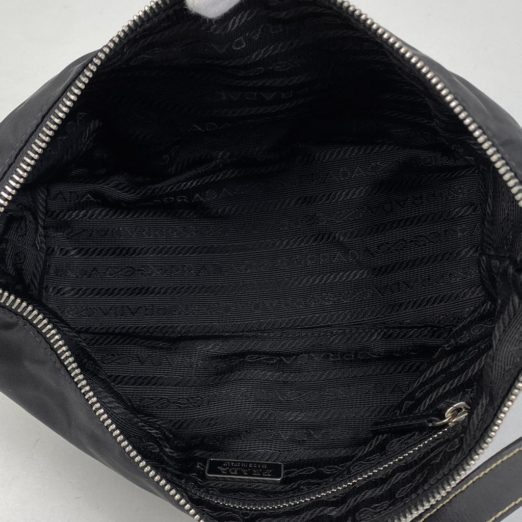 プラダ ロゴプレート ハンドバッグ ショルダーバッグ ハンドバッグ ナイロン ネロ(ブラック) レディース 【中古】brbag