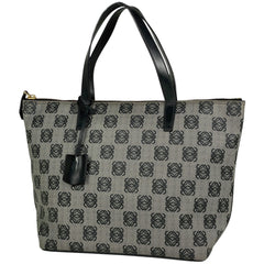 ロエベ アナグラム トートバッグ ショルダーバッグ トートバッグ コーティングキャンバス ブラック レディース 【中古】brbag