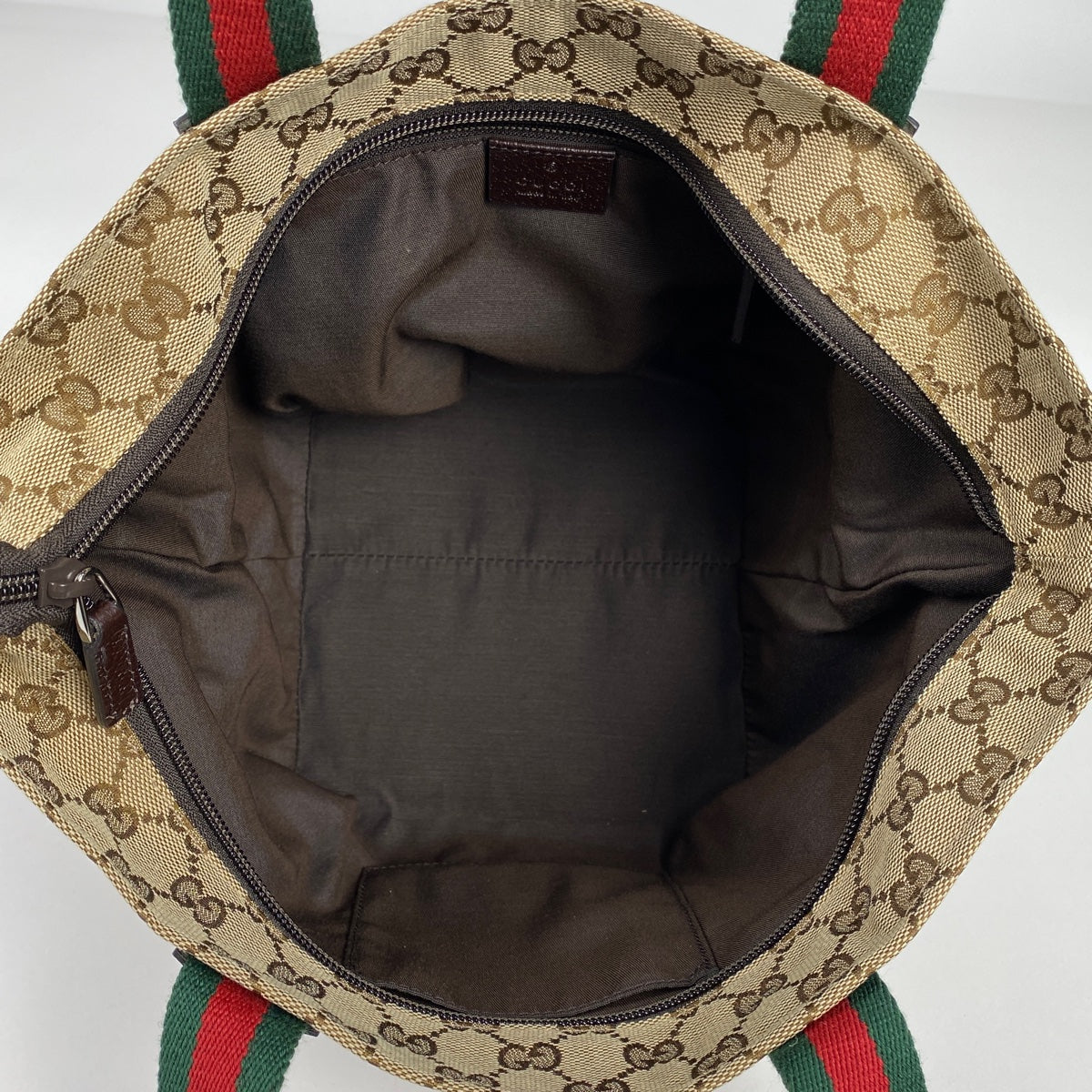 グッチ シェリーライン トートバッグ 131228 GGカーフ ハンドバッグ グッチ GUCCI GGキャンバス シェリーライン トートバッグ
