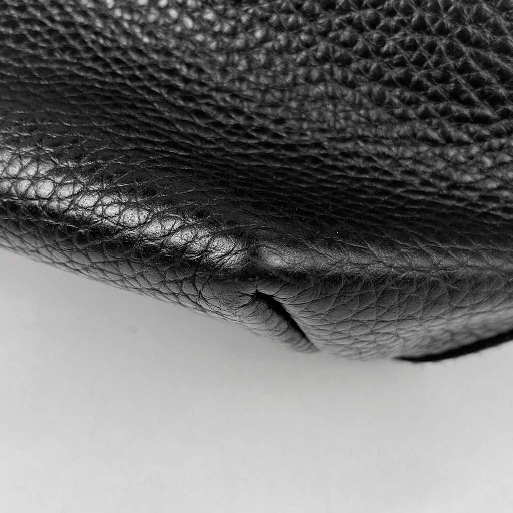 サルヴァトーレフェラガモ ガンチーニ ハンドバッグ トートバッグ ハンドバッグ レザー ブラック D764 レディース 【中古】brbag