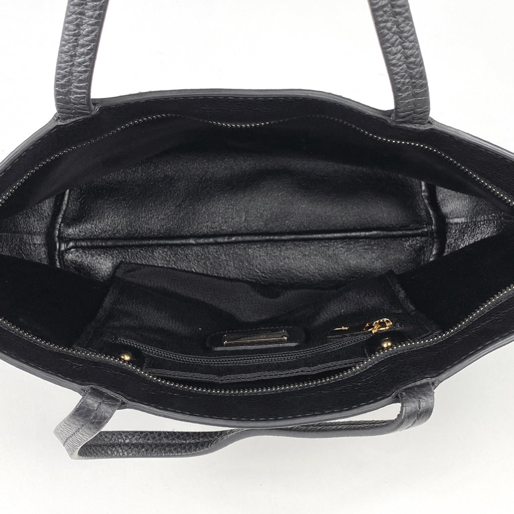 サルヴァトーレフェラガモ ガンチーニ ハンドバッグ トートバッグ ハンドバッグ レザー ブラック D764 レディース 【中古】brbag