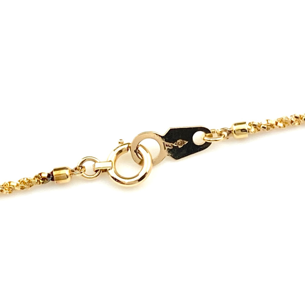 フラワーモチーフ デザインネックレス YG イエローゴールド ペンダント 花 ネックレス K18 750 ダイヤモンド レディース 【中古】nbjwl