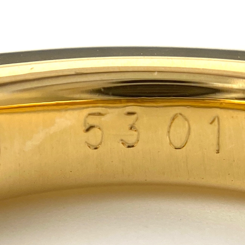 カルティエ エリプス リング YG イエローゴールド 指輪 メレダイヤ リング 12.5号 750 ダイヤモンド レディース 【中古】brjwl