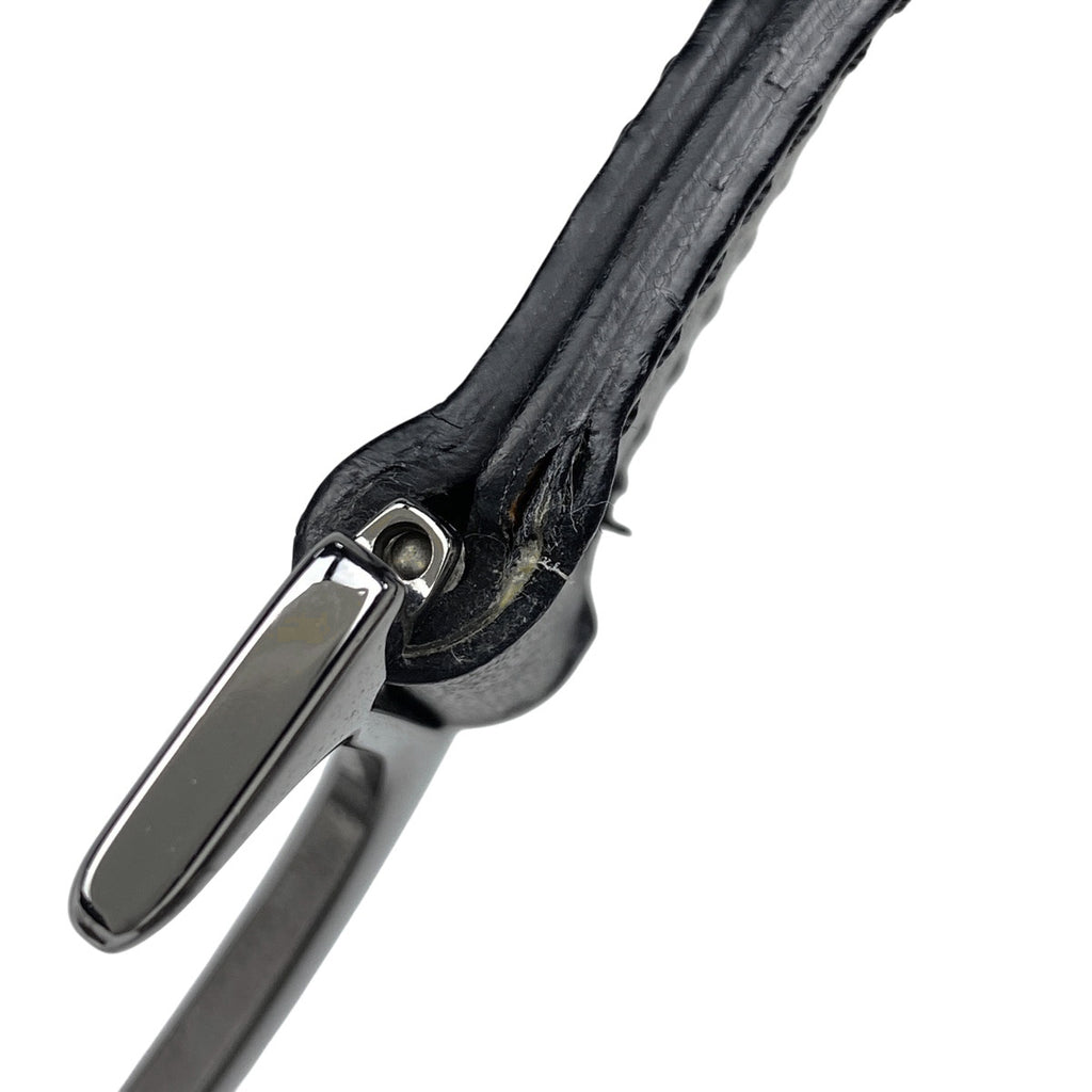 クリスチャンディオール トロッター柄 サドルバッグ ハンドバッグ ワンショルダー ショルダーバッグ キャンバス ブラック レディース 【中古】brbag