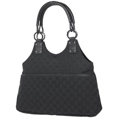 グッチ GG柄 トートバッグ ワンショルダー トートバッグ GGキャンバス ブラック 132260 レディース 【中古】brbag