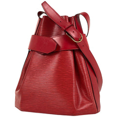 ルイ・ヴィトン サックデポール PM 肩掛け 巾着型 ショルダーバッグ エピ カスティリアンレッド M80207 レディース 【中古】brbag