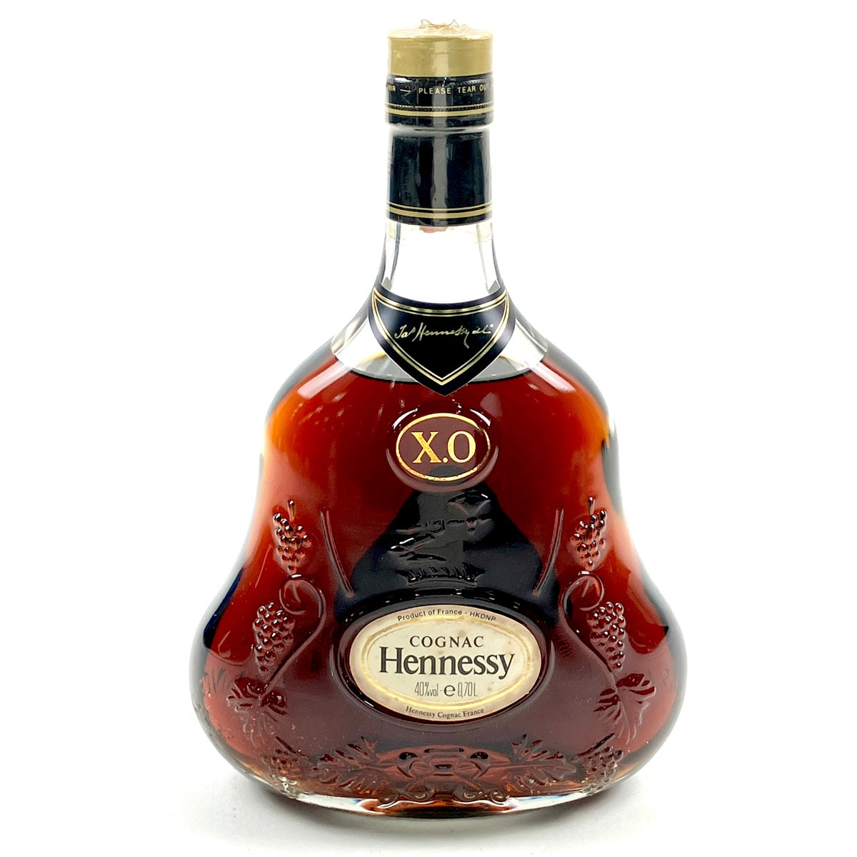 バイセル公式】ヘネシー Hennessy XO 金キャップ クリアボトル