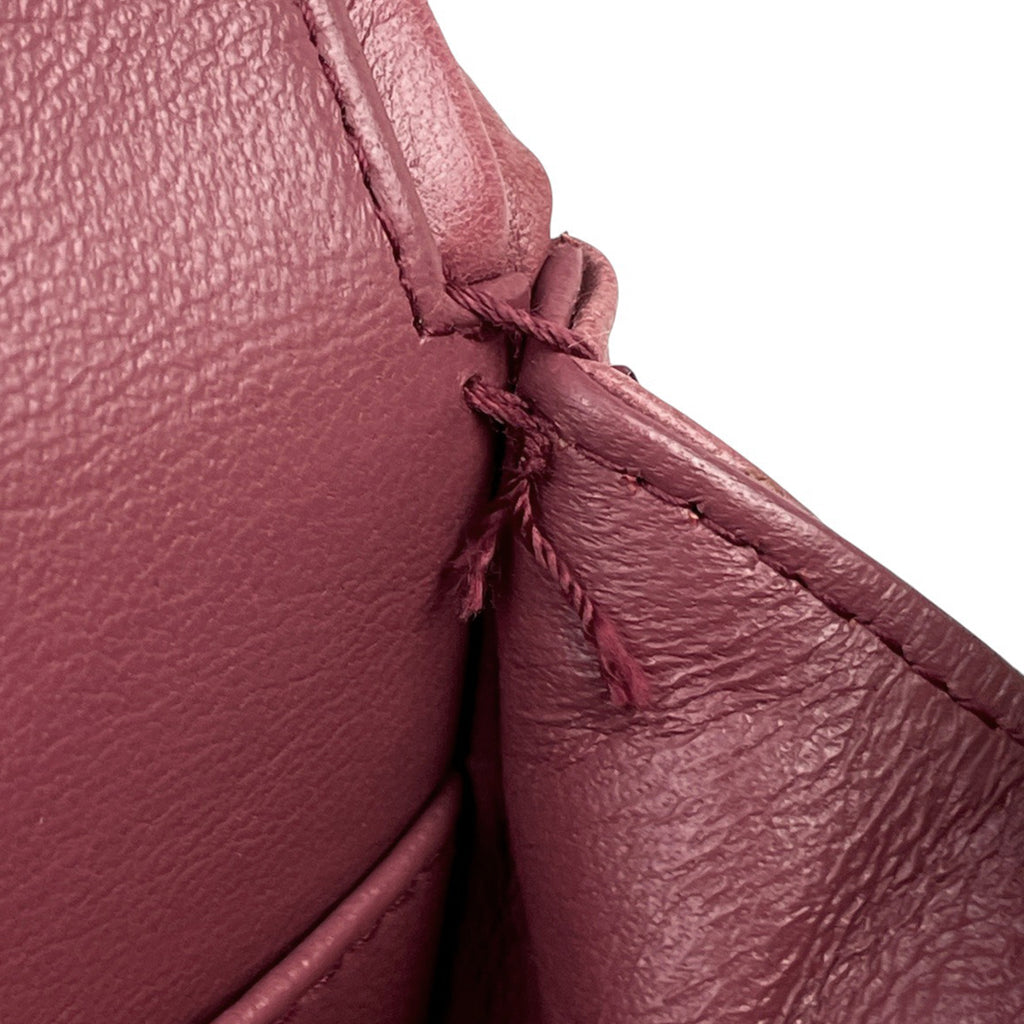 シャネル マトラッセ Wフラップ チェーン ショルダーバッグ ココマーク ショルダーバッグ レザー ワインレッド A01112 レディース 【中古】brbag