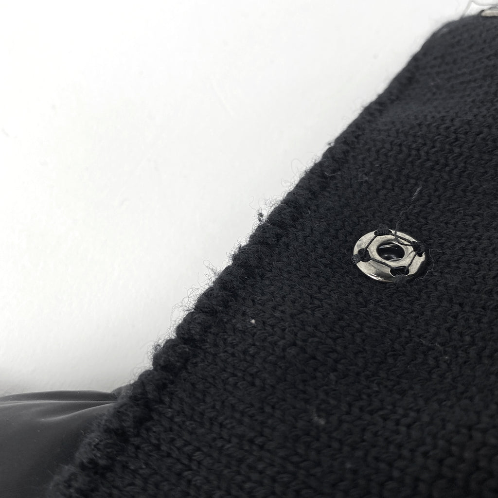 モンクレール ロゴ ダウンカーディガン MAGLIONE TRICOT CARDIGAN ダブルファスナー アウター その他ジャケット ブラック レディース 【中古】brapp