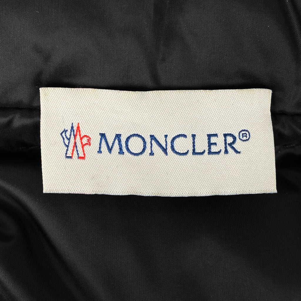 モンクレール ロゴ ダウンカーディガン MAGLIONE TRICOT CARDIGAN ダブルファスナー アウター その他ジャケット ブラック レディース 【中古】brapp