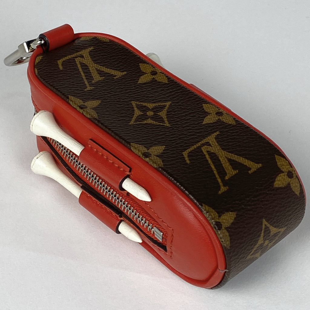 ルイ・ヴィトン セット ゴルフ アンドリュース ゴルフボールケース モノグラム ルージュ GI0297 レディース 【中古】brbag