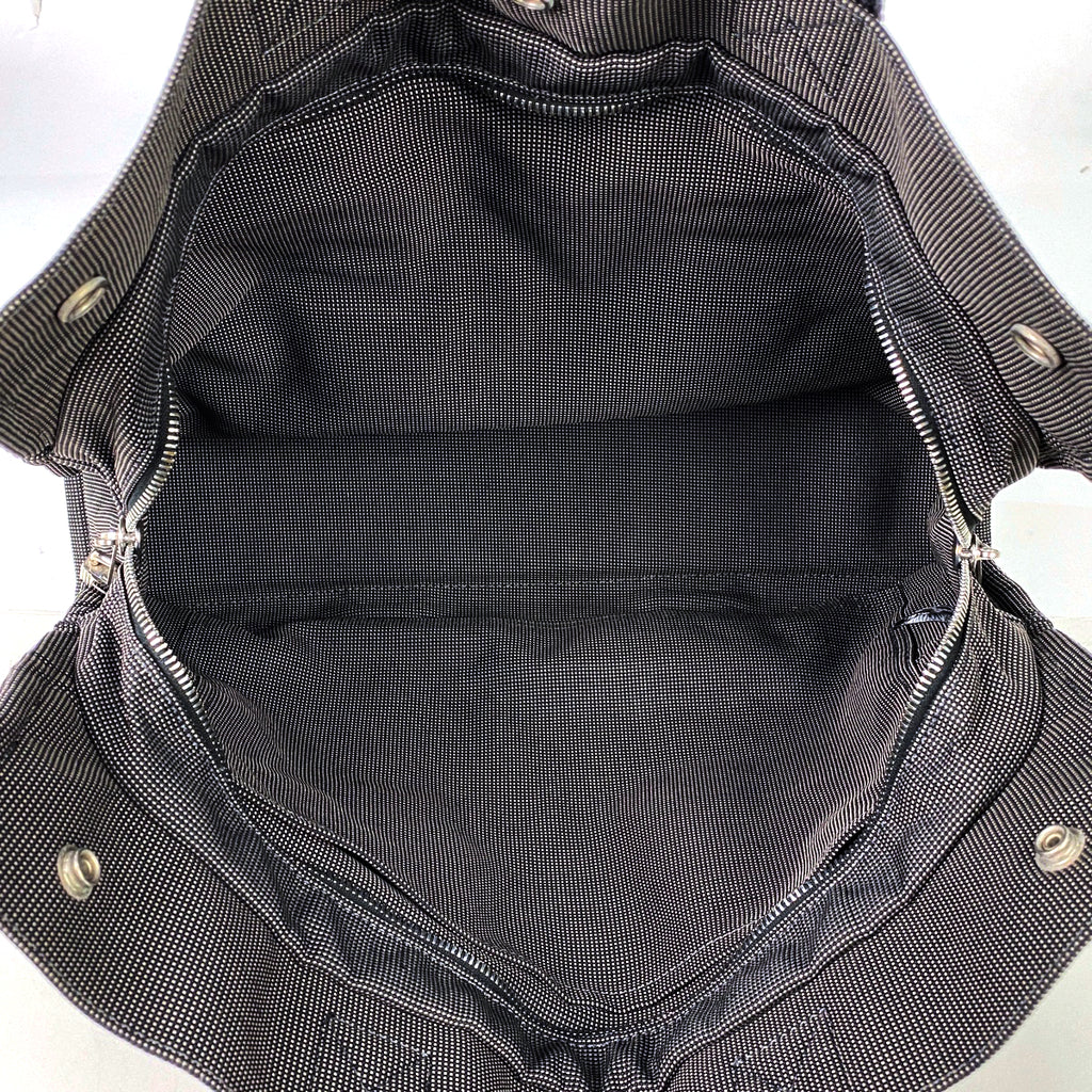 エルメス エールライン MM ハンドバッグ トートバッグ ナイロンキャンバス グレー レディース 【中古】brbag