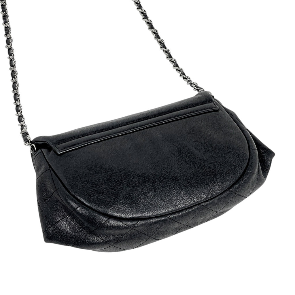 シャネル ココマーク チェーン ショルダーバッグ ショルダーバッグ レザー ブラック レディース 【中古】brbag