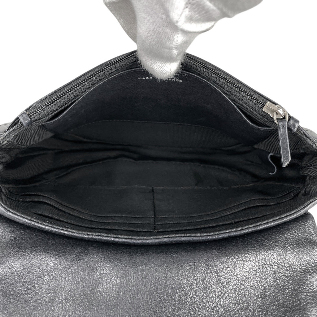 シャネル ココマーク チェーン ショルダーバッグ ショルダーバッグ レザー ブラック レディース 【中古】brbag