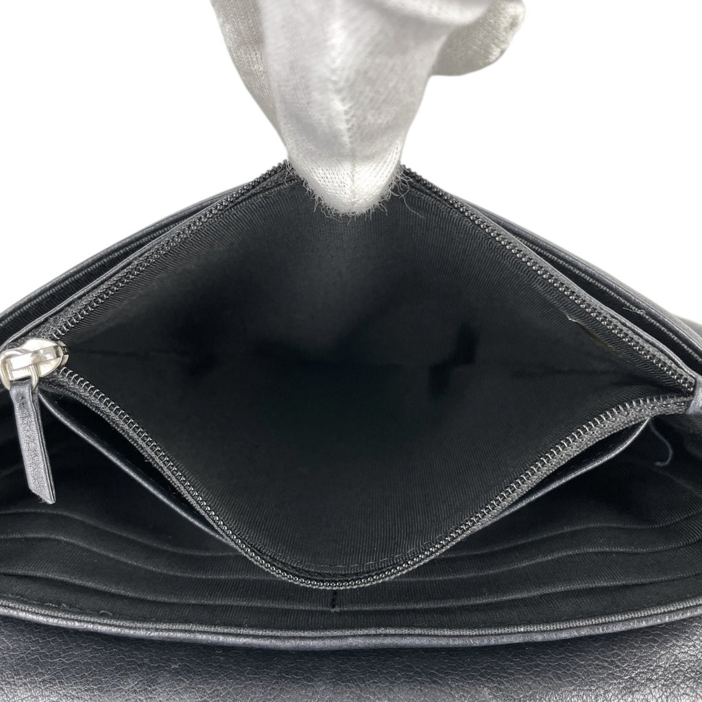 シャネル ココマーク チェーン ショルダーバッグ ショルダーバッグ レザー ブラック レディース 【中古】brbag