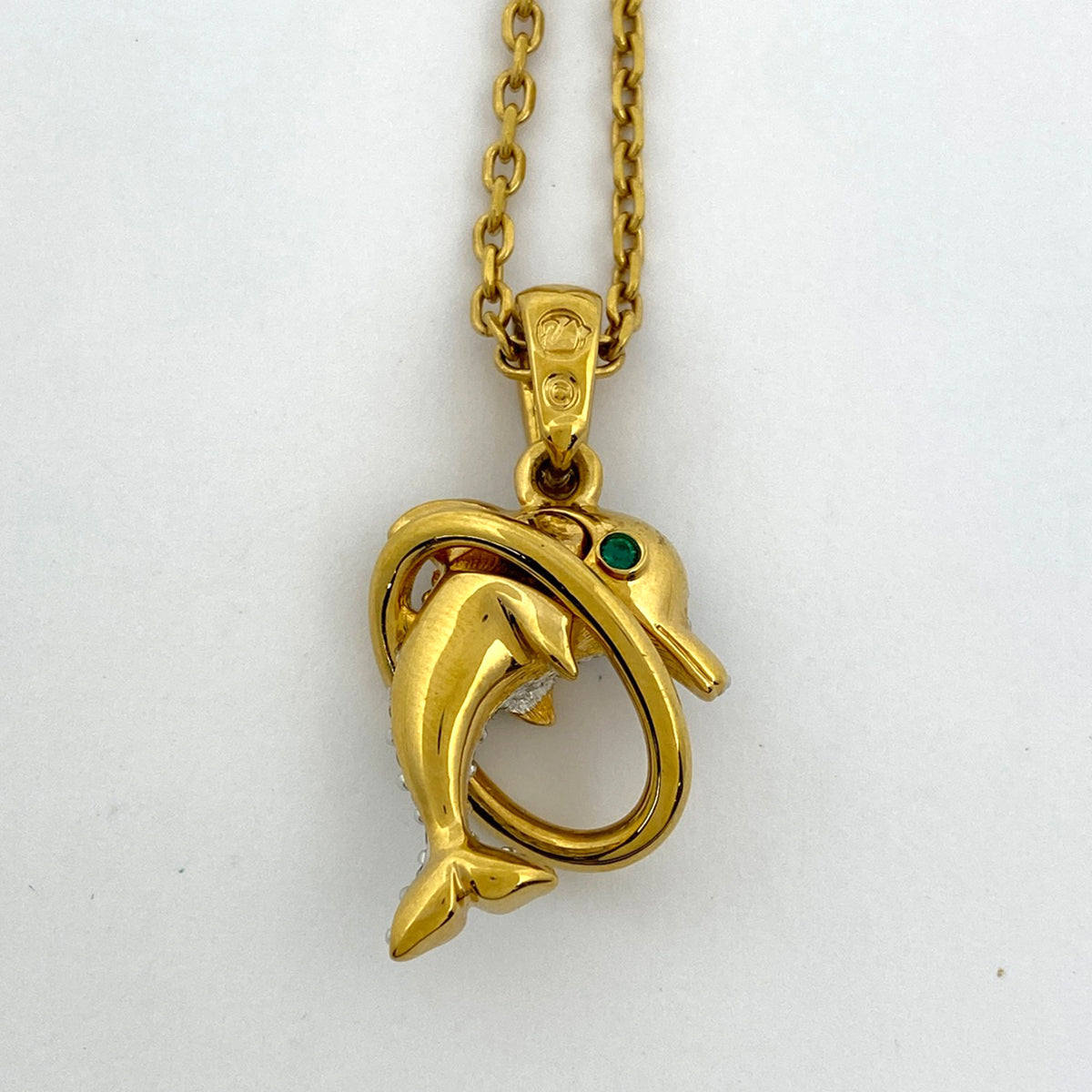 バイセル公式】スワロフスキー クリスタル ドルフィンモチーフ