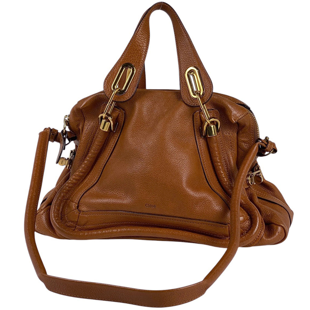 クロエ パラティ ハンドバッグ ２WAY ショルダーバッグ ハンドバッグ レザー ブラウン レディース 【中古】brbag