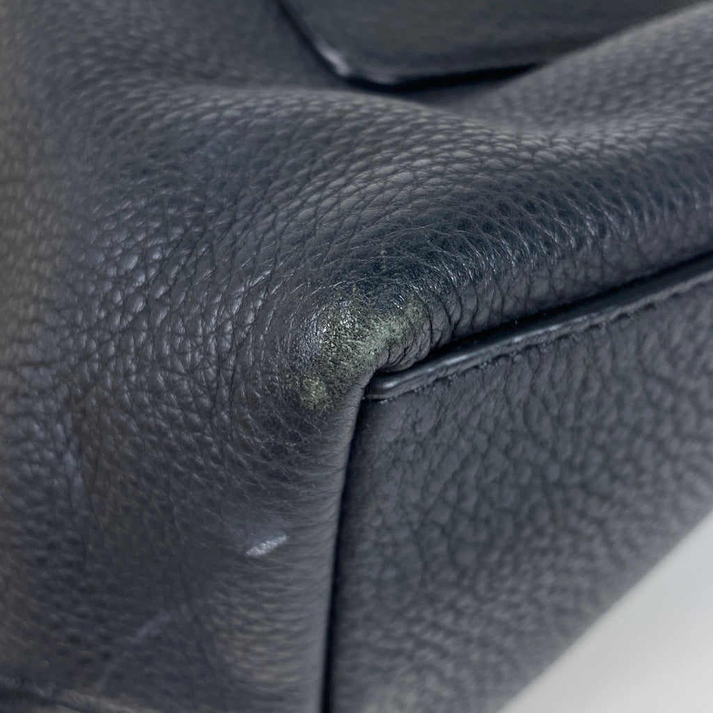 トリーバーチ ロゴ リュックサック バッグパック チェーン リュック レザー ブラック レディース 【中古】brbag