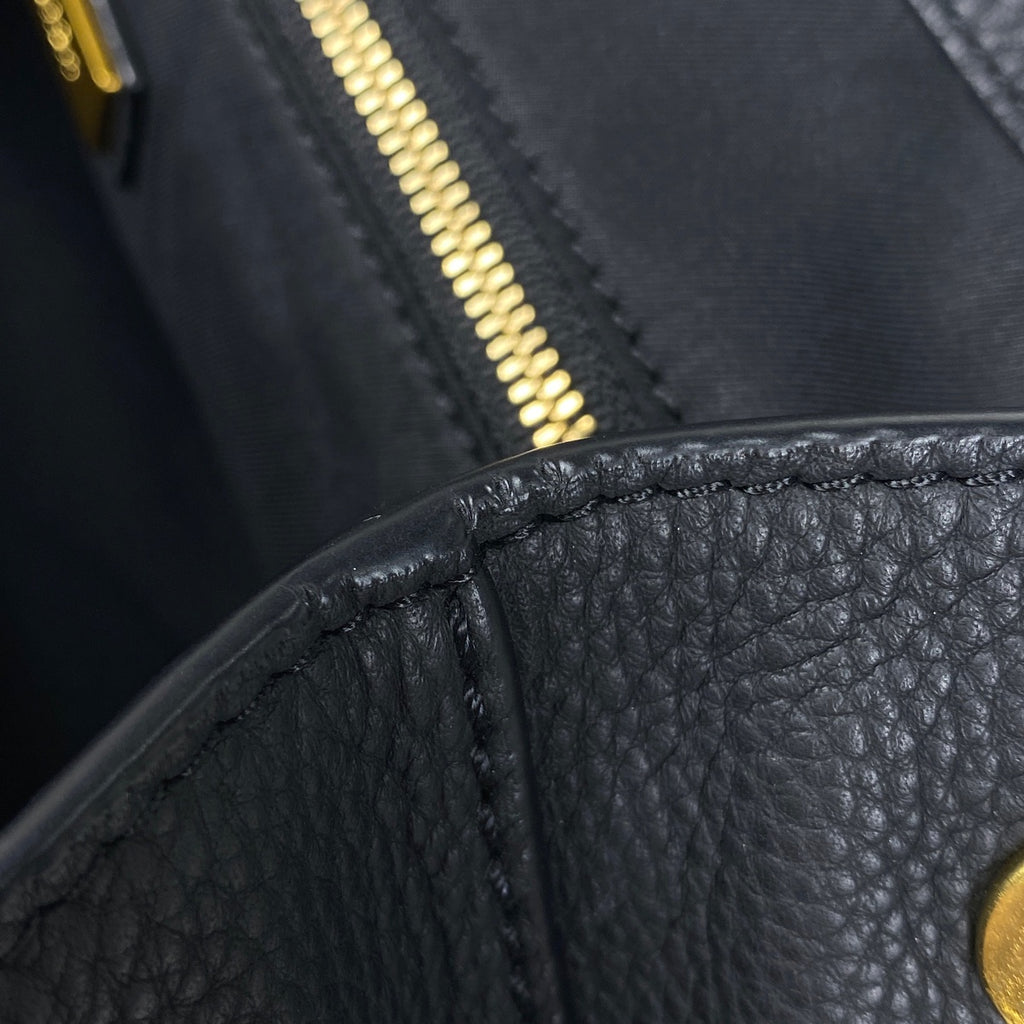 トリーバーチ ロゴ リュックサック バッグパック チェーン リュック レザー ブラック レディース 【中古】brbag