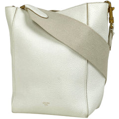 セリーヌ サングルバケット ショルダーバッグ スモール ショルダーバッグ レザー ホワイト レディース 【中古】brbag