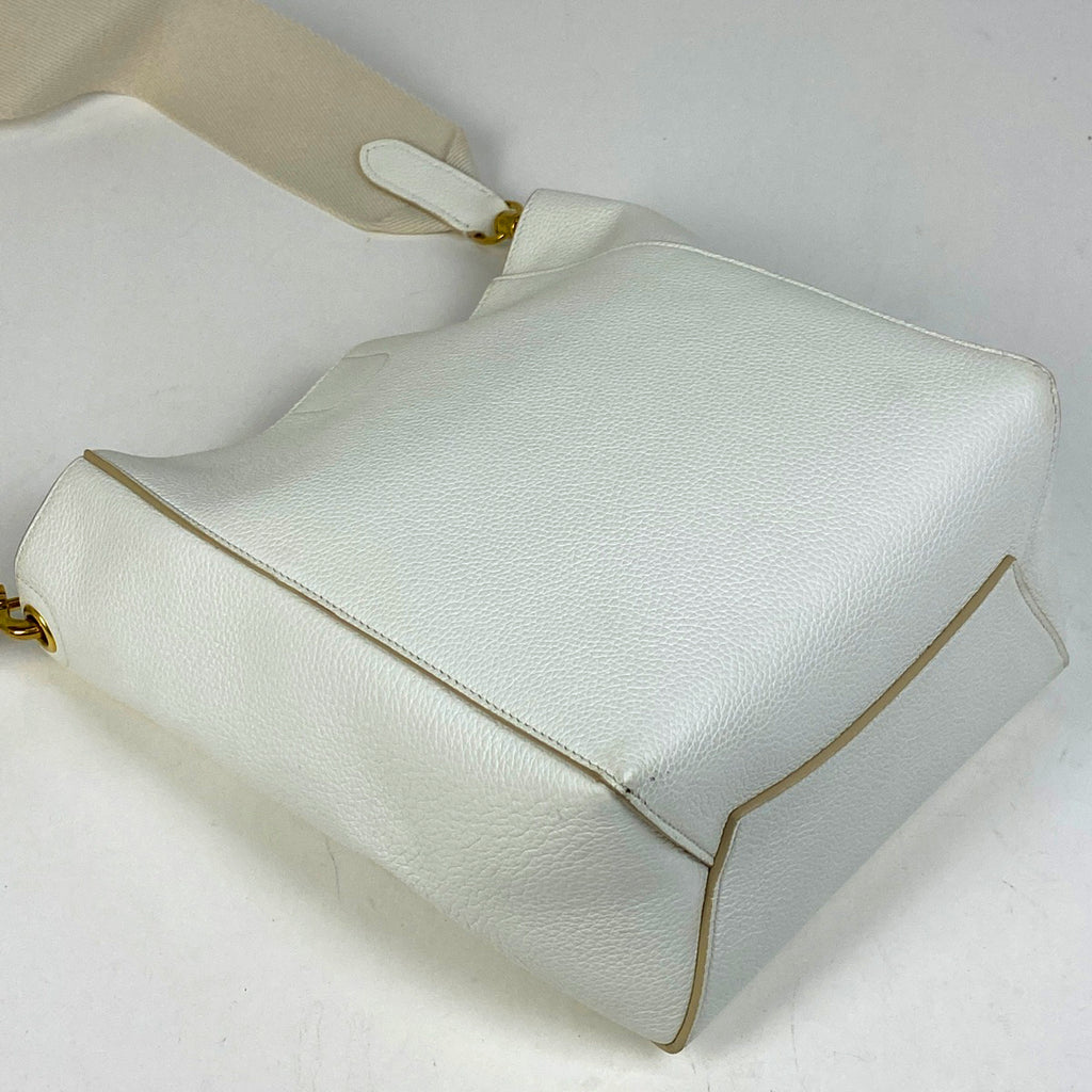 セリーヌ サングルバケット ショルダーバッグ スモール ショルダーバッグ レザー ホワイト レディース 【中古】brbag