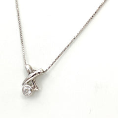 セリーヌ ダイヤモンド デザインネックレス プラチナ ペンダント ネックレス Pt900 Pt850 ダイヤモンド レディース 【中古】brjwl