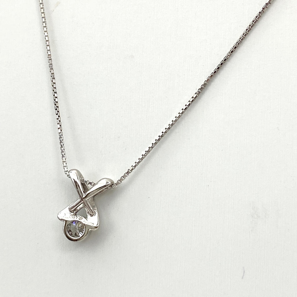 セリーヌ ダイヤモンド デザインネックレス プラチナ ペンダント ネックレス Pt900 Pt850 ダイヤモンド レディース 【中古】brjwl