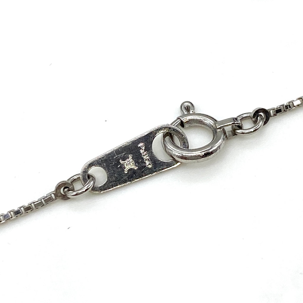 セリーヌ ダイヤモンド デザインネックレス プラチナ ペンダント ネックレス Pt900 Pt850 ダイヤモンド レディース 【中古】brjwl