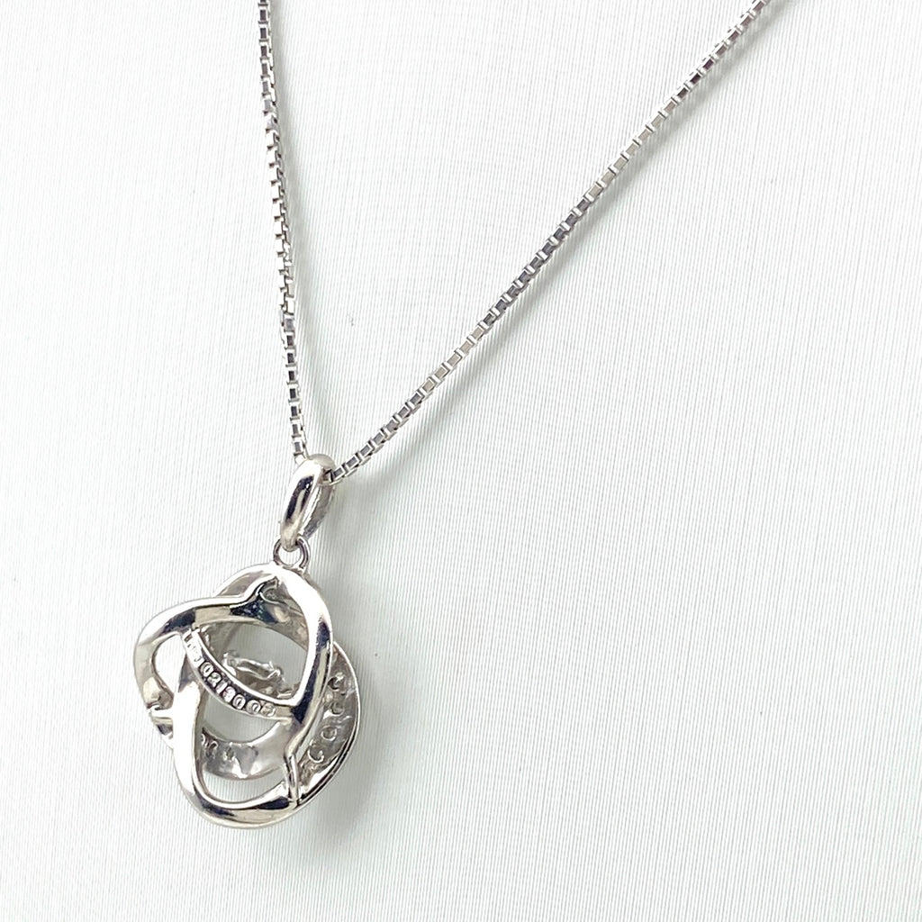 ダイヤモンド デザインネックレス プラチナ ペンダント メレダイヤ ネックレス Pt900 Pt850 ダイヤモンド レディース 【中古】nbjwl