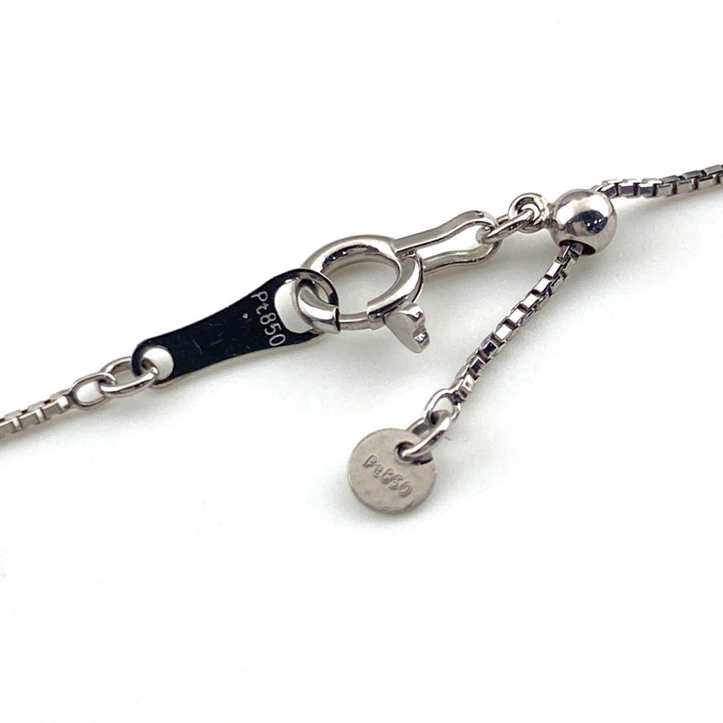 ダイヤモンド デザインネックレス プラチナ ペンダント メレダイヤ ネックレス Pt900 Pt850 ダイヤモンド レディース 【中古】nbjwl