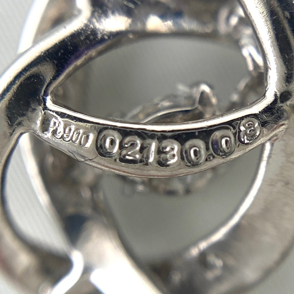 ダイヤモンド デザインネックレス プラチナ ペンダント メレダイヤ ネックレス Pt900 Pt850 ダイヤモンド レディース 【中古】nbjwl