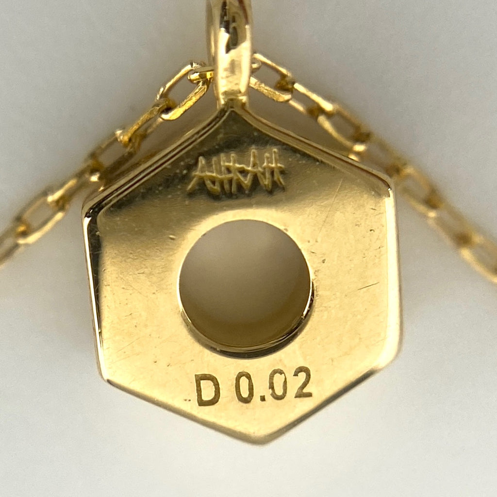 アーカー ルーシュ ネックレス YG イエローゴールド ペンダント ネックレス K18 ダイヤモンド レディース 【中古】brjwl