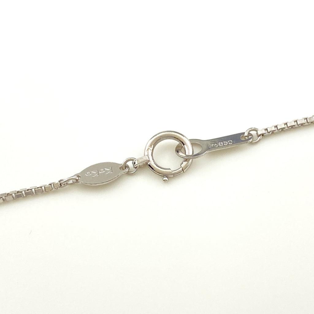 ルビー デザインネックレス プラチナ ペンダント メレダイヤ ダイヤモンド ネックレス Pt900 Pt850 ルビー レディース 【中古】nbjwl