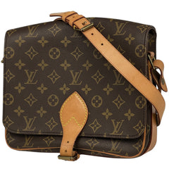 ルイ・ヴィトン カルトシエール 斜め掛け ショルダーバッグ モノグラム ブラウン M51252 レディース 【中古】brbag