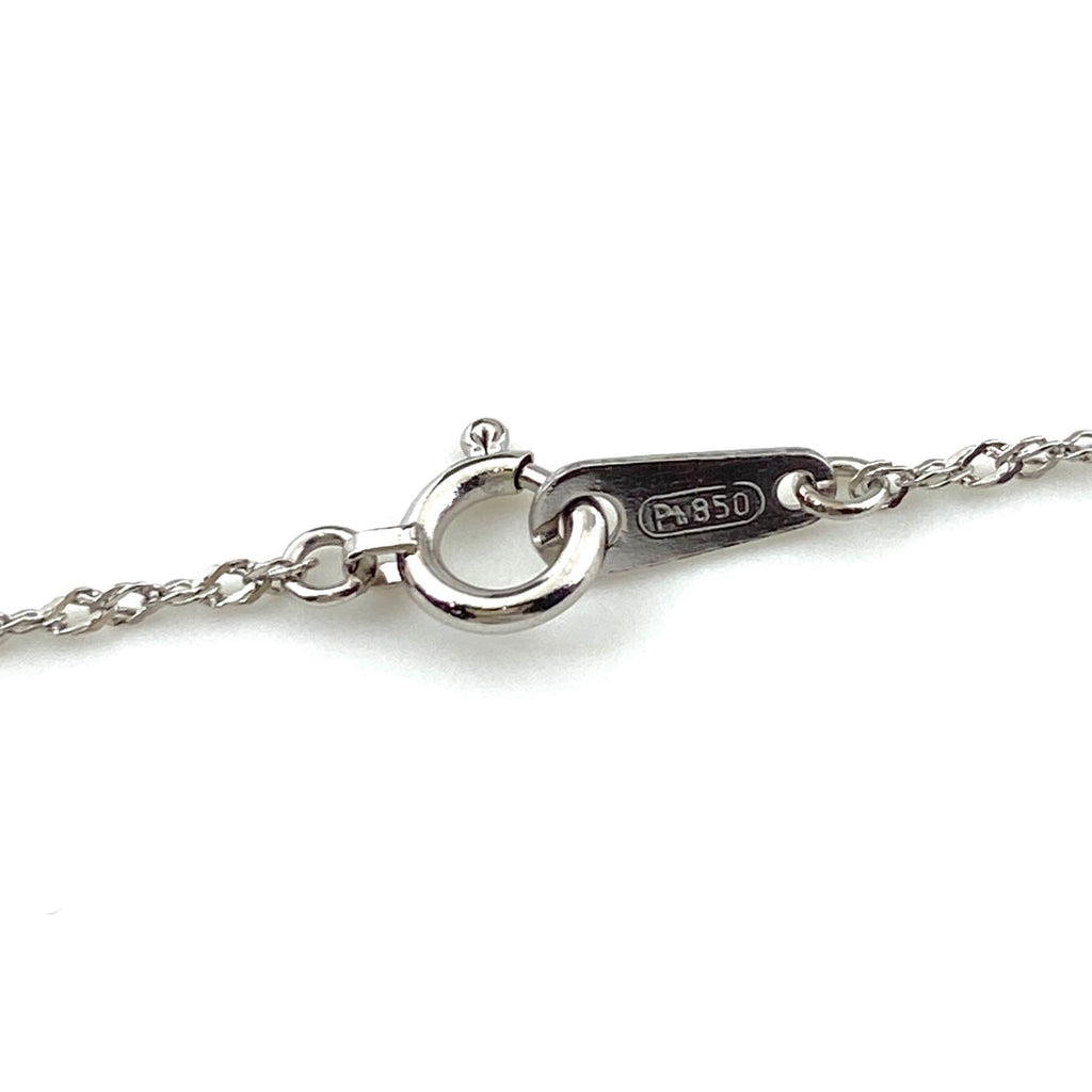 ダイヤモンド デザインネックレス プラチナ ペンダント ネックレス Pt900 Pt850 ダイヤモンド レディース 【中古】nbjwl
