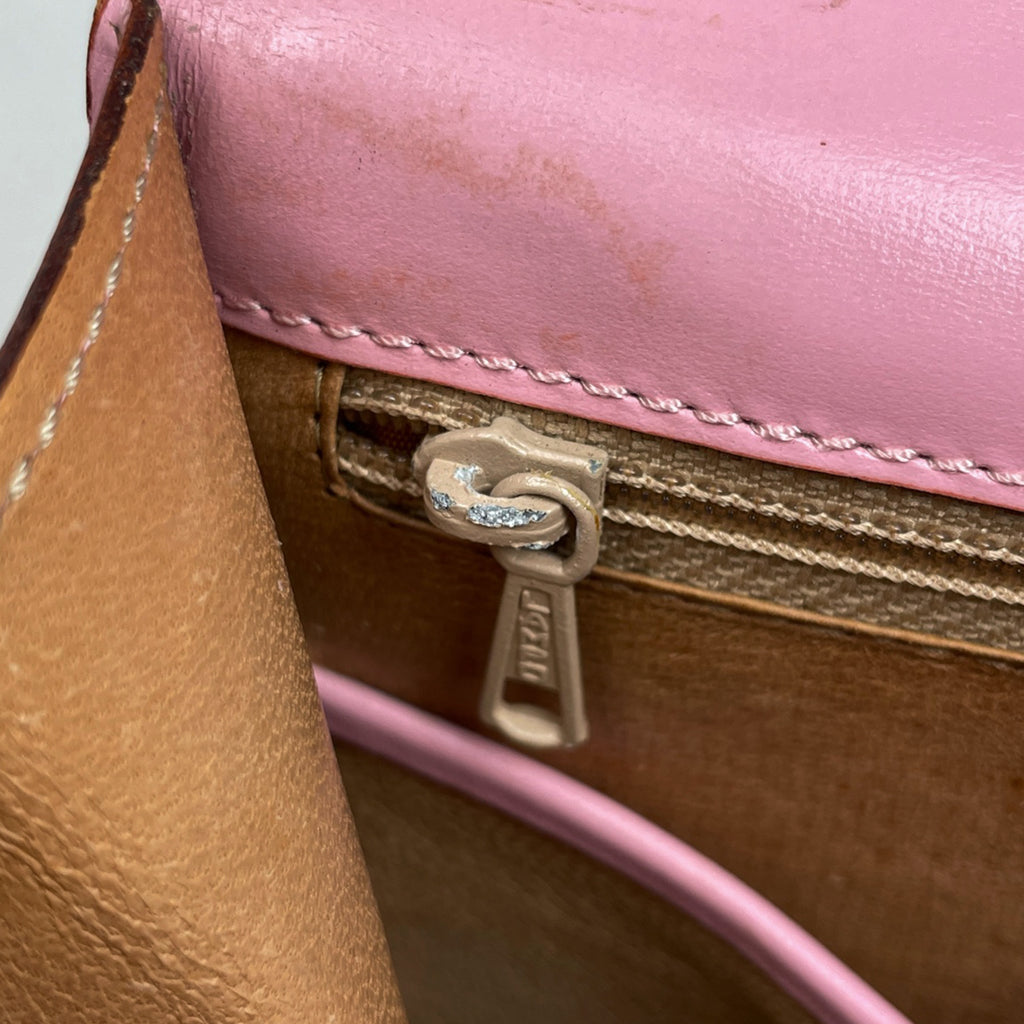 セリーヌ ロゴ ハンドバッグ レザー ピンク レディース 【中古】brbag