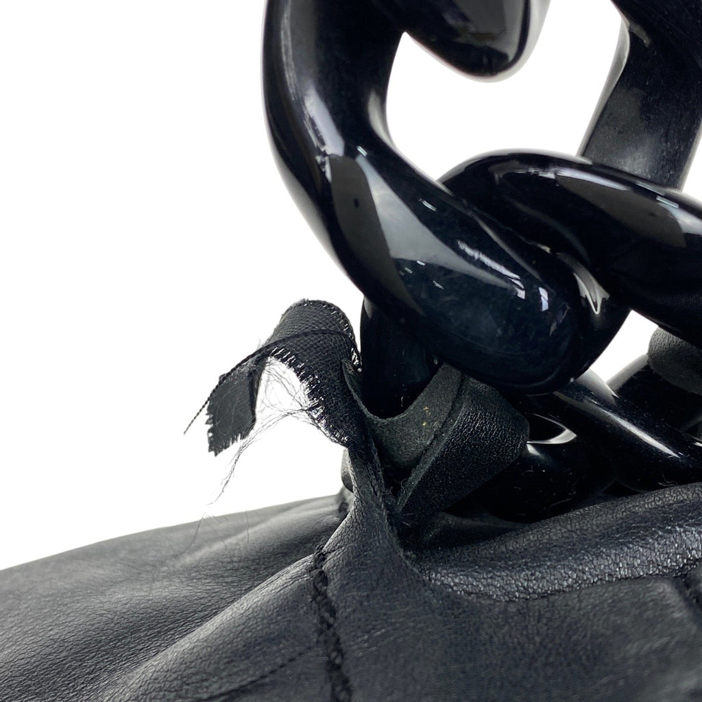 シャネル ココマーク プラチェーン トートバッグ ハンドバッグ トートバッグ レザー ブラック レディース 【中古】brbag