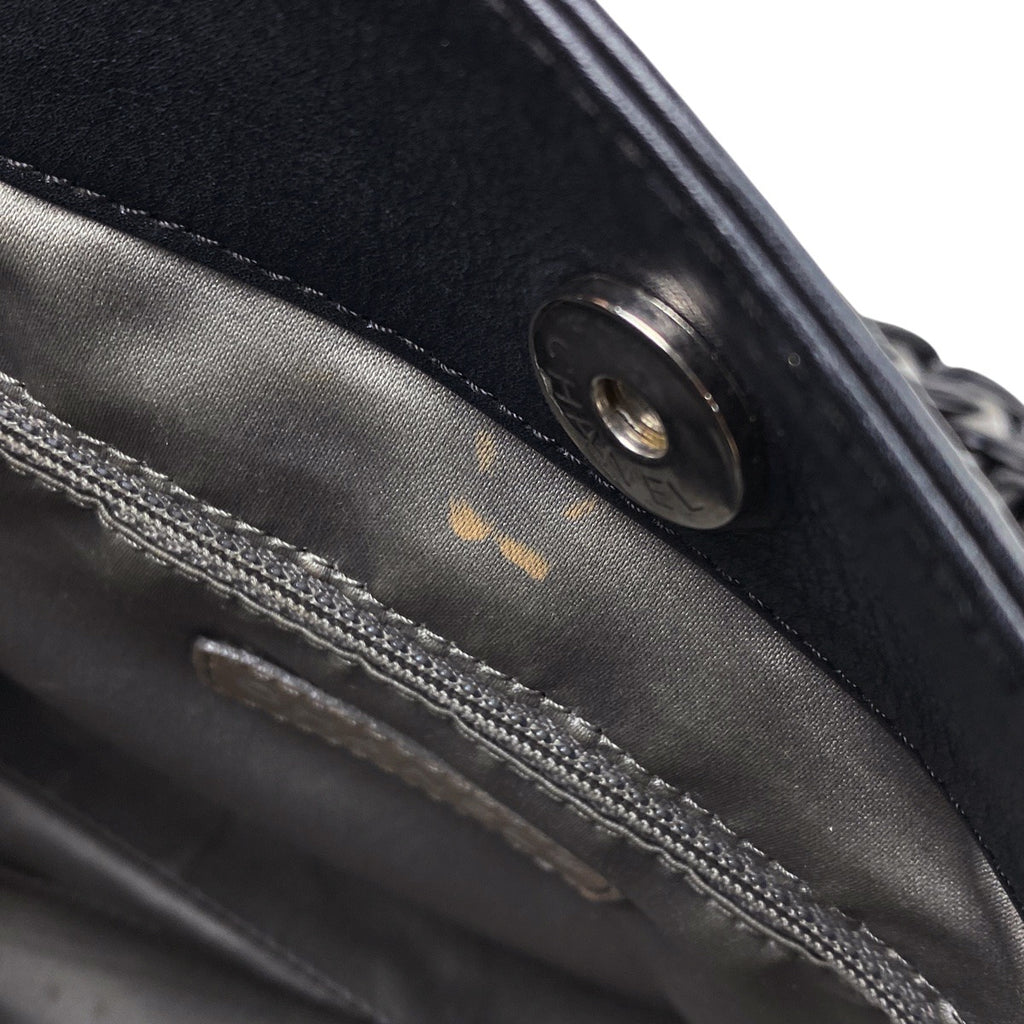 シャネル ココマーク プラチェーン トートバッグ ハンドバッグ トートバッグ レザー ブラック レディース 【中古】brbag