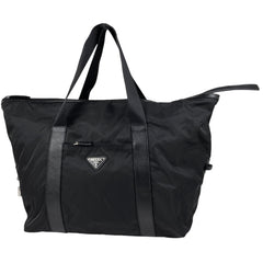 プラダ ロゴプレート ボストンバッグ ショルダーバッグ ボストンバッグ ナイロン ネロ(ブラック) レディース 【中古】brbag