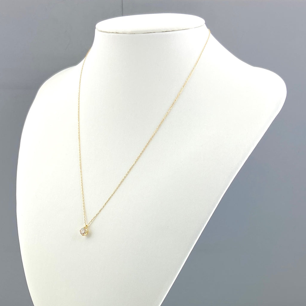 ダイヤモンド デザインネックレス YG イエローゴールド ペンダント ネックレス K18 ダイヤモンド レディース 【中古】nbjwl