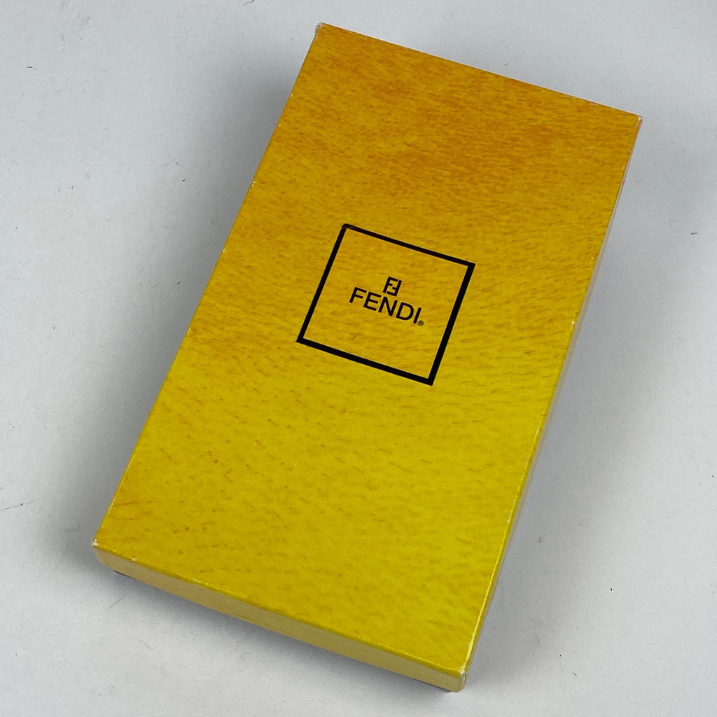 フェンディ ペカン柄 長財布 ズッカロゴ 長財布 コーティングキャンバス ブラック ブラウン 308060 レディース 【中古】brbag