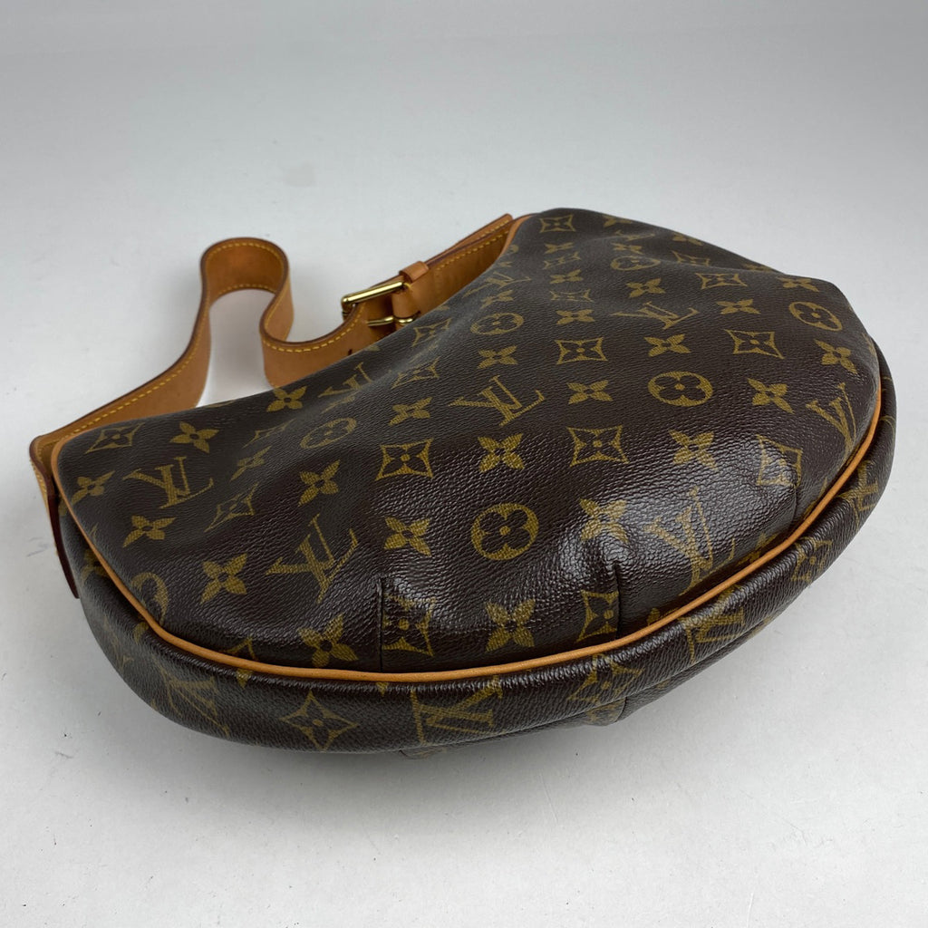 ルイ・ヴィトン クロワッサン MM ワンショルダー 肩掛け ショルダーバッグ モノグラム ブラウン M51512 レディース 【中古】brbag