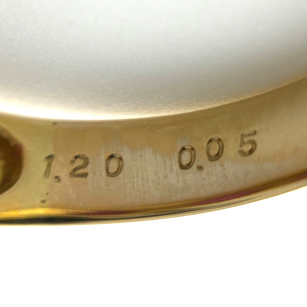 ルビー デザインリング YG イエローゴールド メレダイヤ 指輪 リング 17号 K18 ルビー ダイヤモンド レディース 【中古】nbjwl