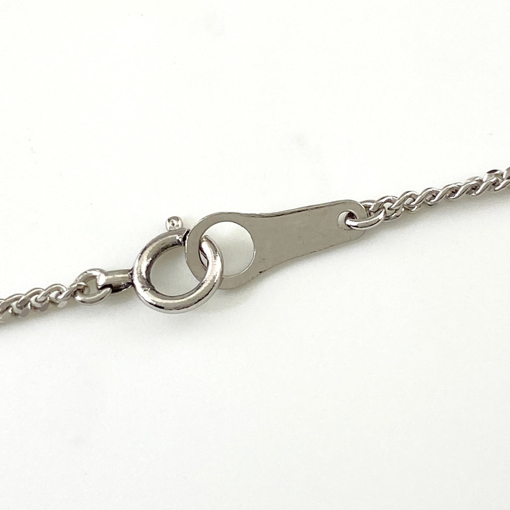 エメラルド デザインネックレス プラチナ ペンダント メレダイヤ ネックレス Pt900 Pt850 エメラルド レディース 【中古】nbjwl