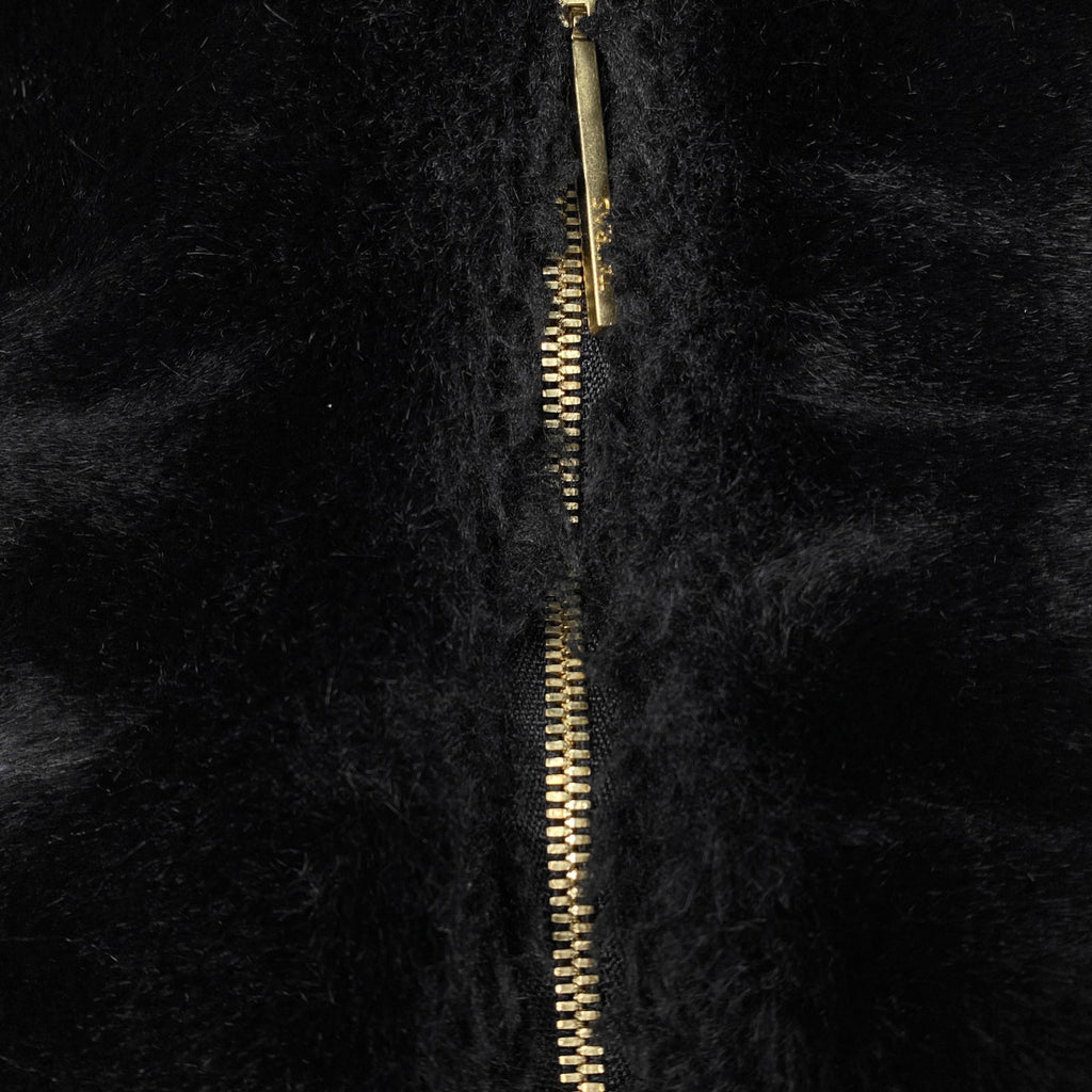 タトラス ロゴ ボア ブルゾン フーデッド ジャケット アウター ブルゾン ポリエステル ブラック レディース 【中古】brapp