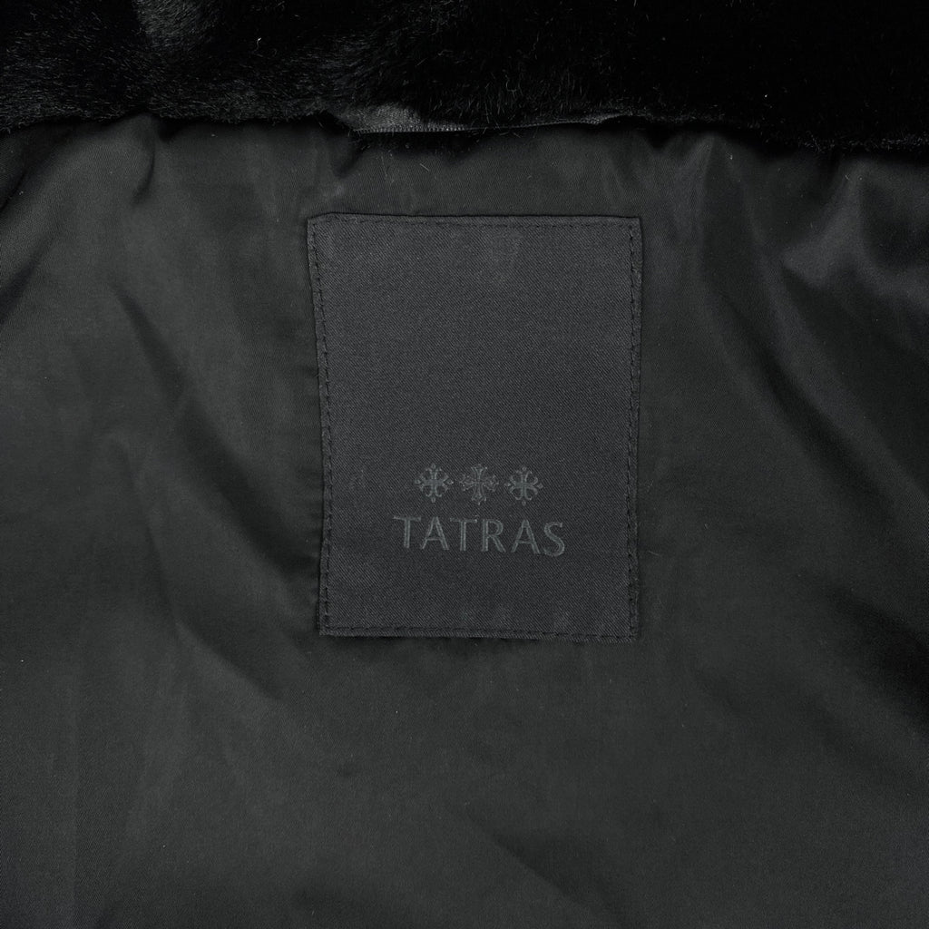 タトラス ロゴ ボア ブルゾン フーデッド ジャケット アウター ブルゾン ポリエステル ブラック レディース 【中古】brapp