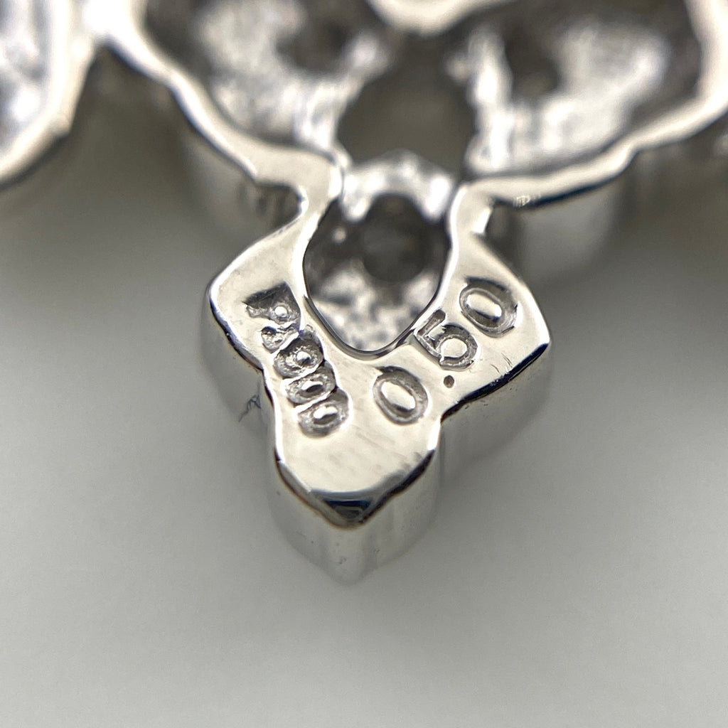 メレダイヤ デザインネックレス プラチナ ペンダント ネックレス Pt900 Pt850 ダイヤモンド レディース 【中古】nbjwl